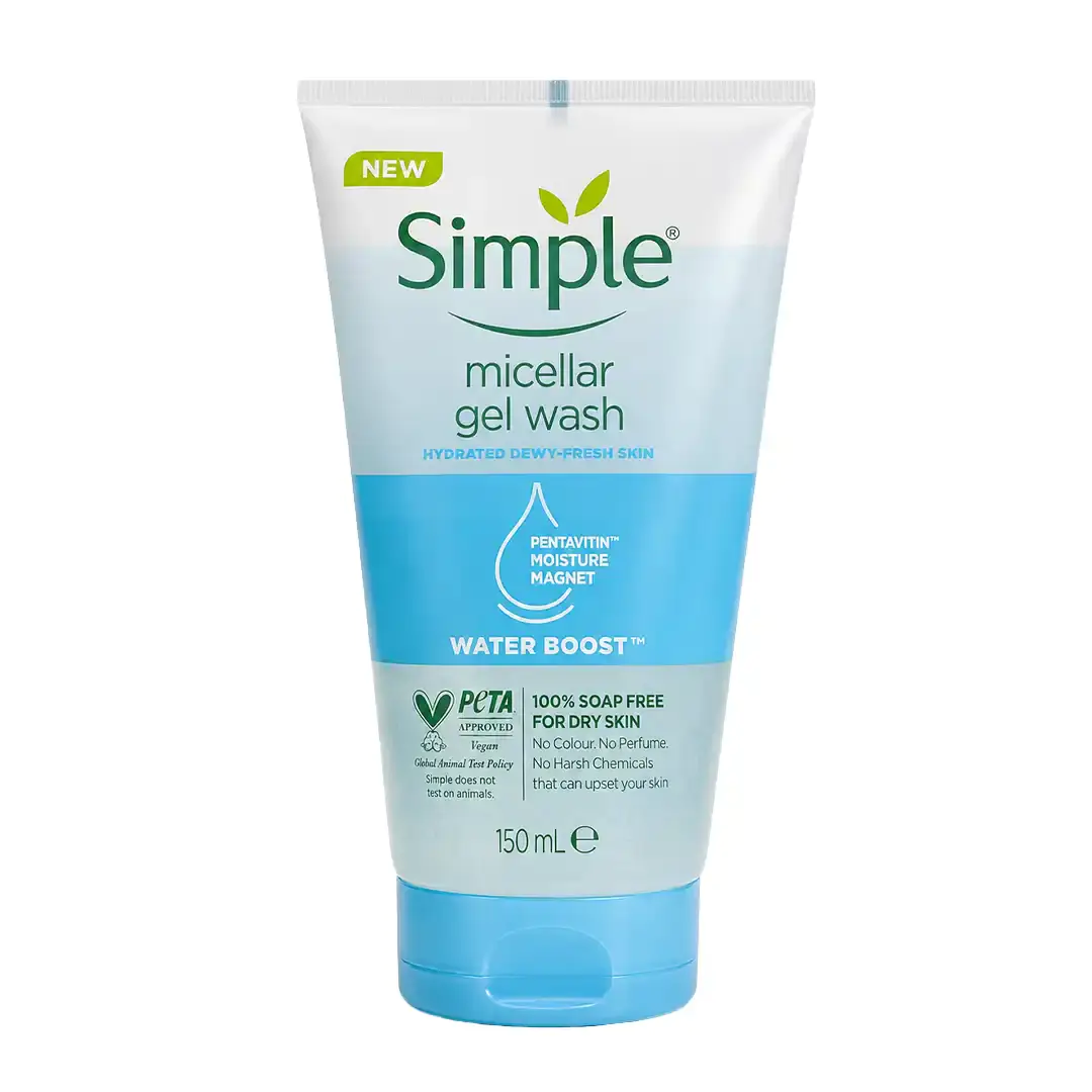 Simple Water Boost Micellar Facial Gel Wash 150ml