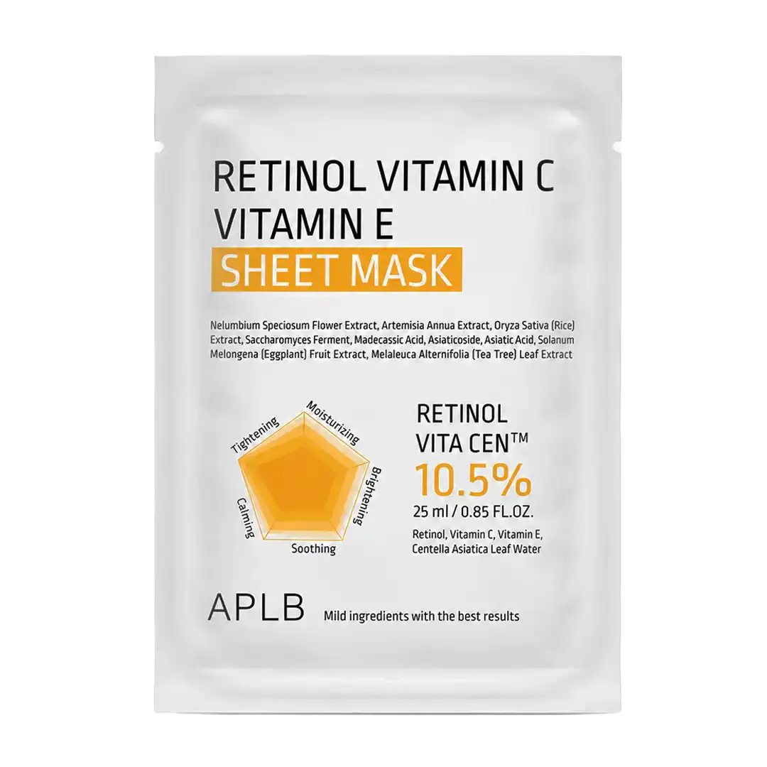 APLB Retinol Vitamin C Vitamin E Sheet Mask 25ml