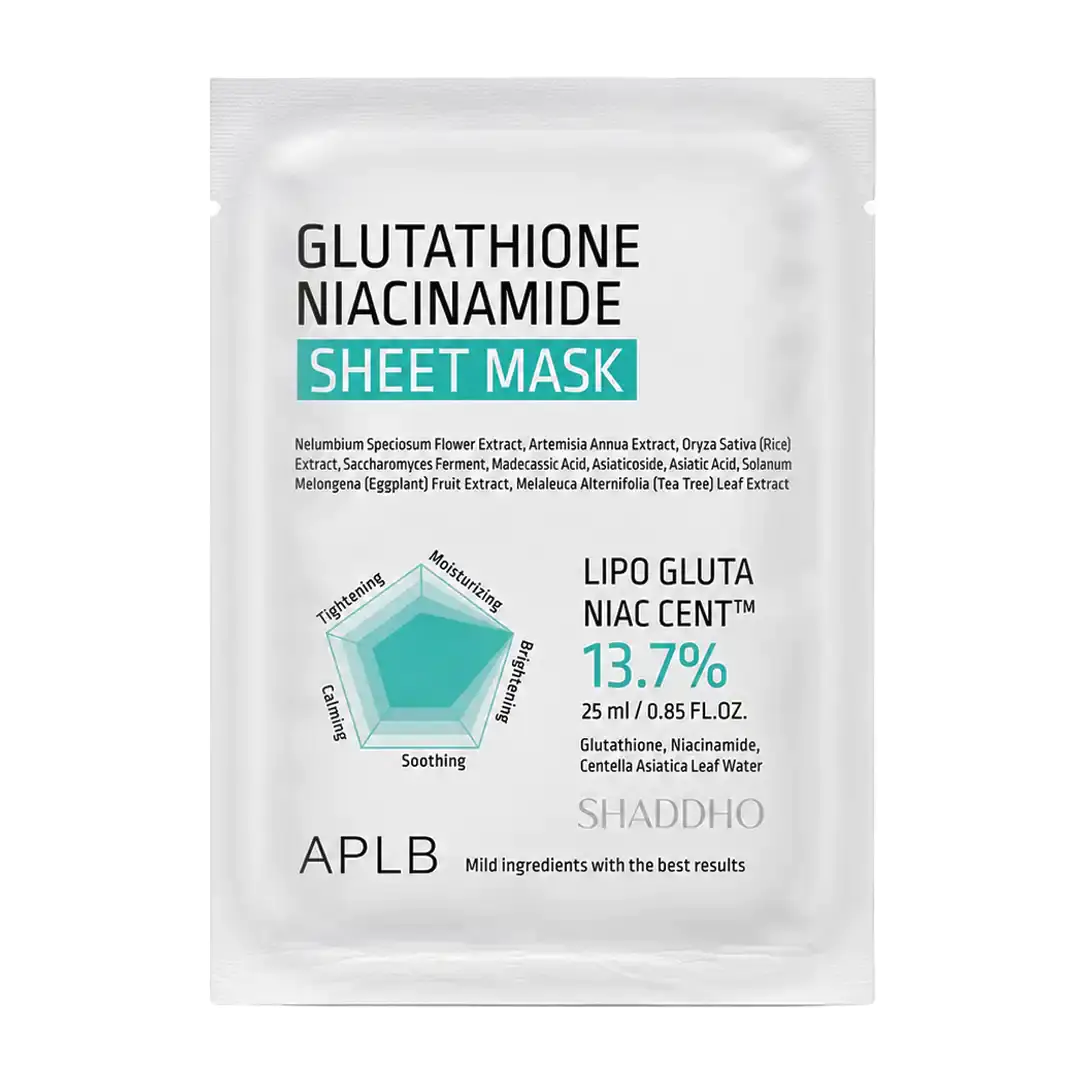 APLB Glutathione Niacinamide Sheet Mask 25ml