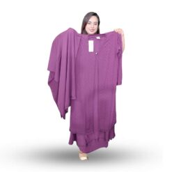 Purple Exclusive Dubai Party Koti Borka with Hijab