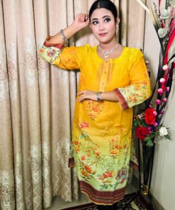 Bin Saeed Pakistani Cotton Printed Kurti (In Bangladesh)