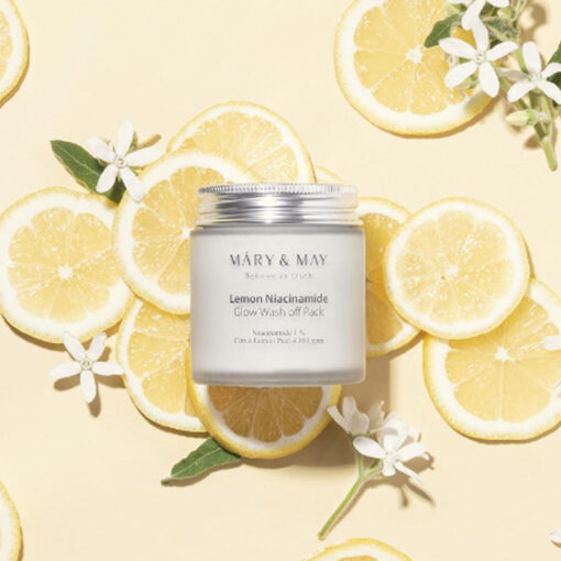 Mary & May Lemon Niacinamide Glow Wash Off Pack 125G - Image 4