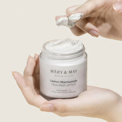 Mary & May Lemon Niacinamide Glow Wash Off Pack 125G - Image 3