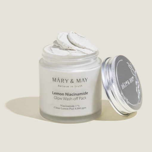 Mary & May Lemon Niacinamide Glow Wash Off Pack 125G - Image 2