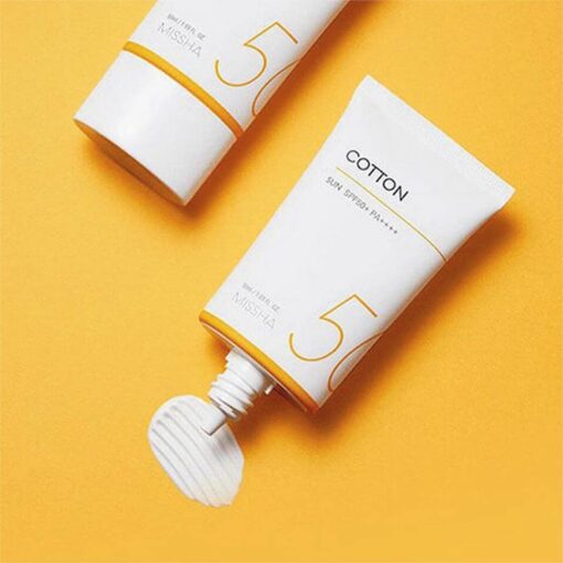Missha All Around Safe Block Cotton Sun SPF 50+ PA++++ - Image 2