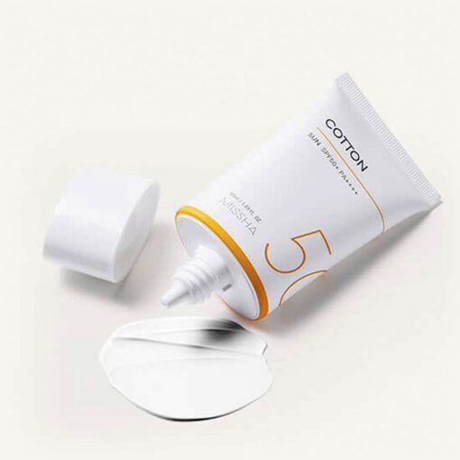 Missha All Around Safe Block Cotton Sun SPF 50+ PA++++ - Image 4