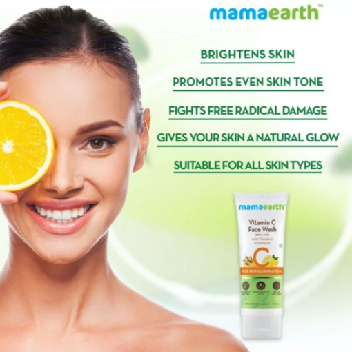 Mama Earth Vitamin C Face Wash 100ml - Image 3