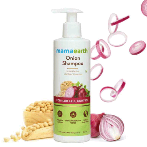 Mamaearth Onion Shampoo for Hair Fall Control 250ml - Image 3