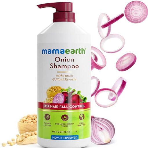 Mamaearth Onion Shampoo For Hair Fall Control 400ml - Image 2