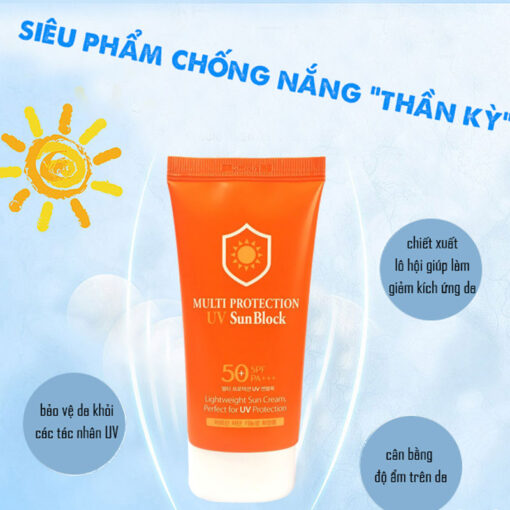 3W Clinic Multi Protection UV Sun Block SPF 50+/PA+++ 70ml - Image 2