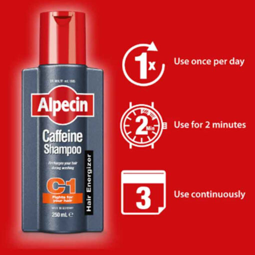 Alpecin Caffeine Shampoo C1 250ml - Image 2