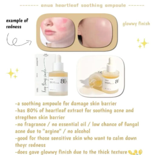 ANUA Heartleaf 80% Soothing Ampoule 10ml - Image 3
