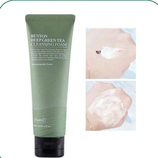 Benton Deep Green Tea Cleansing Foam 120g (In Bangladesh) - Image 3