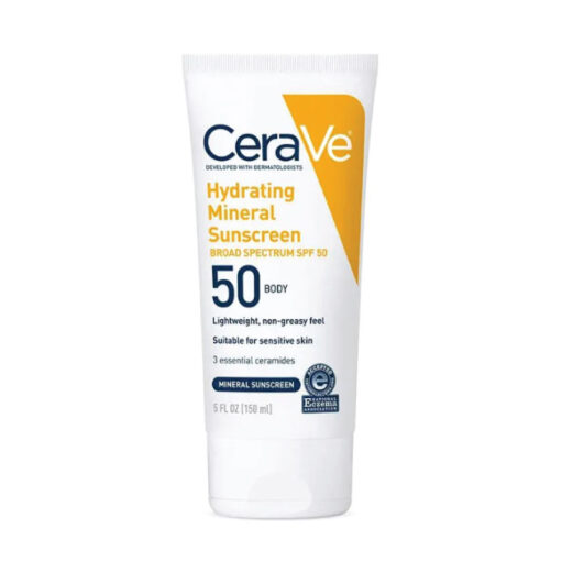 CeraVe Hydrating Mineral Body Sunscreen Broad Spectrum SPF 50 150ml (In Bangladesh)