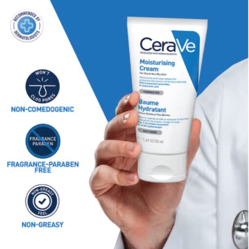 CeraVe Moisturising Cream For Dry To Very Dry Skin 50ml (In Bangladesh) - Image 2