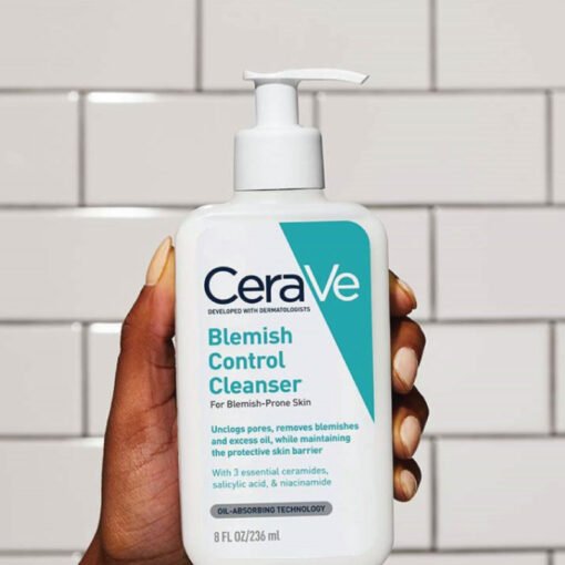 CeraVe Blemish Control Face Cleanser with 2% Salicylic Acid Niacinamide for Blemish-Prone Skin - Image 3