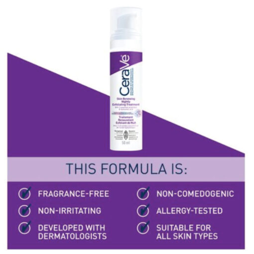Cerave Skin Renewing Nightly Exfoliating Treatment 50ml (In Bangladesh) - Image 3
