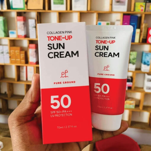Collagen Pink Tone Up Sun Cream Spf 50 (In Bangladesh) - Image 2