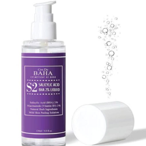 Cos De BAHA Salicylic Acid BHA 2% Liquid with Niacinamide 2% 120ml (S2) - Image 2