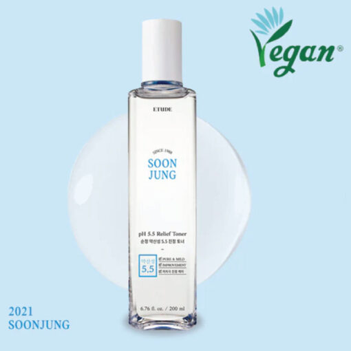 Etude Soon Jung PH 5.5 Relief Toner 200m - Image 2