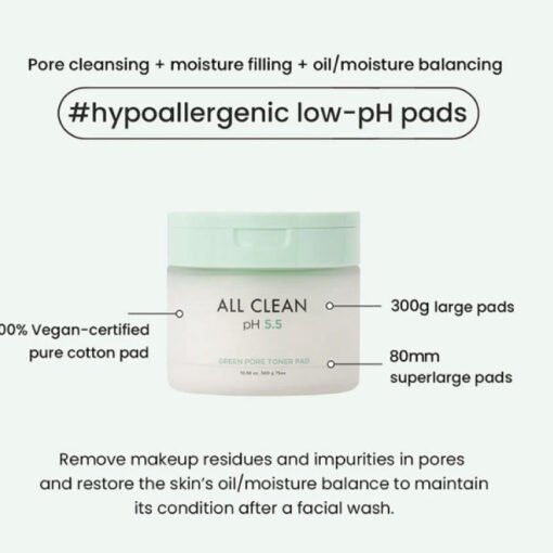 Heimish All Clean Green Pore Toner Pad 75ea (In Bangladesh) - Image 3