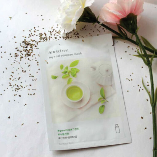 Innisfree My Real Squeeze Mask [Green Tea] 20ml - Image 2