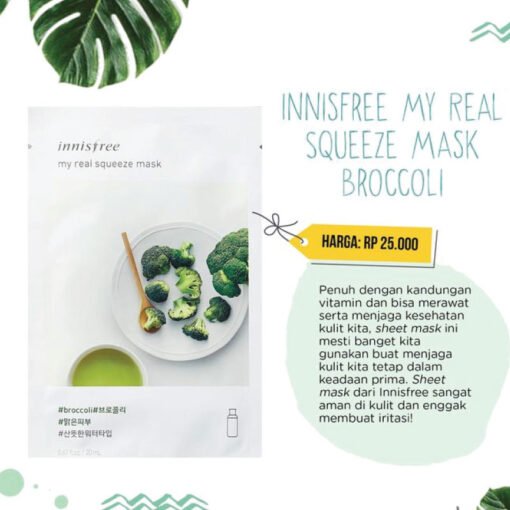 Innisfrre My Real Squeeze Mask [Broccoli] 20ml (In Bangladesh) - Image 2