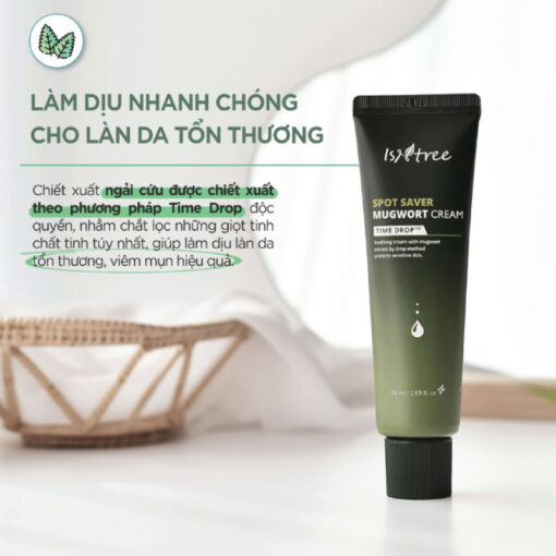 Isntree Spot Saver Mugwort Cream 50ml (In Bangladesh) - Image 3