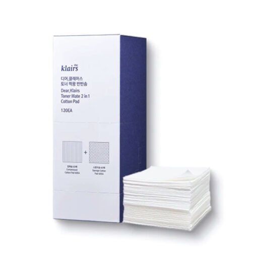 Klairs Toner Mate 2In1 Cotton Pad (120EA)