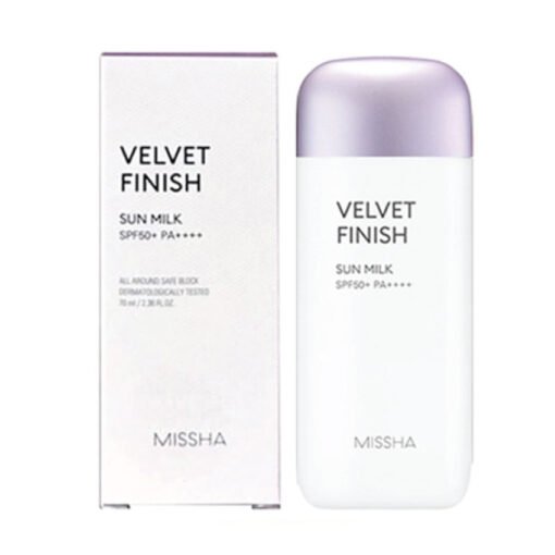 Missha All-around Safe Block Velvet Finish Sun Milk (SPF 50+ PA++++) 70ml (In Bangladesh) - Image 2