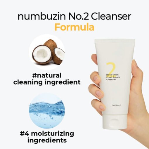 Numbuzin No.2 Deep Clean Fresh Cream Cleanser 120ml (In Bangladesh) - Image 2