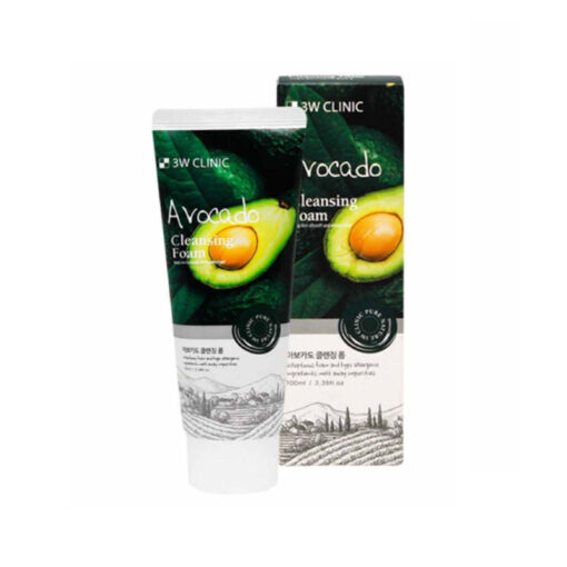 3W Clinic Avocado Cleansing Foam 100ml - Image 3