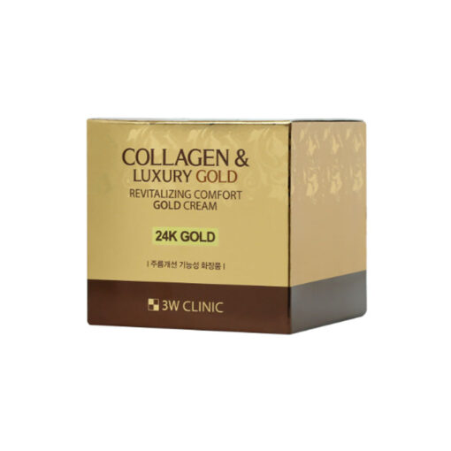 3w Clinic Collagen & Luxury Gold Revitalizing Comfort Cream 24k Gold 100g - Image 3