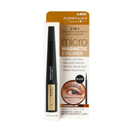 Absolute Newyork 2 in 1 Eyeliner & Magnetic Lash Adhesive – ELME02 Black