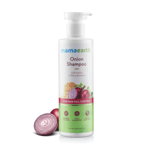 Mamaearth Onion Shampoo for Hair Fall Control 250ml