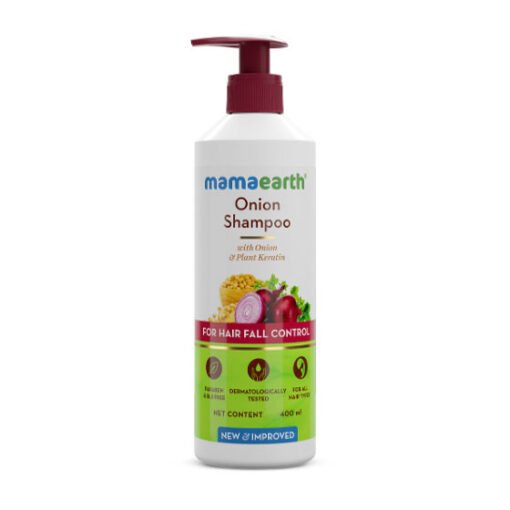 Mamaearth Onion Shampoo For Hair Fall Control 400ml