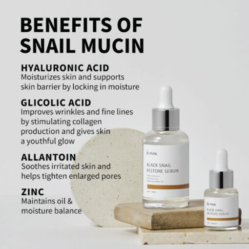 iUNIK Black Snail Restore Serum 50ml (In Bangladesh) - Image 3