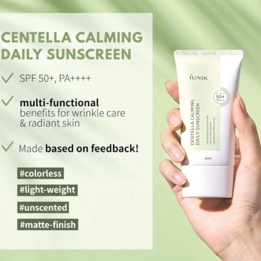 iUNIK Centella Calming Daily Sunscreen 60ml (In Bangladesh) - Image 2