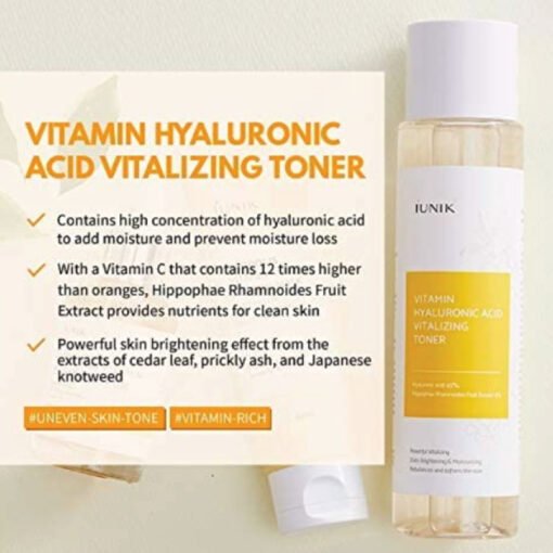 iUNIK Vitamin Hyaluronic Acid Vitalizing Toner 200ml (In Bangladesh) - Image 3